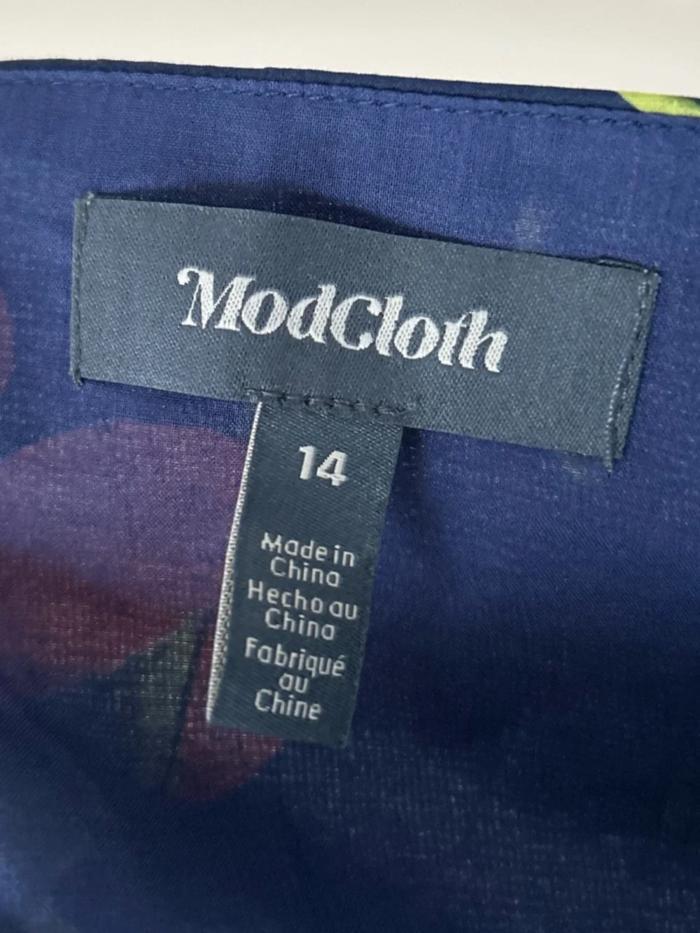 ModCloth Peach Fruit Dress NWT 14 - Picture 3 of 8